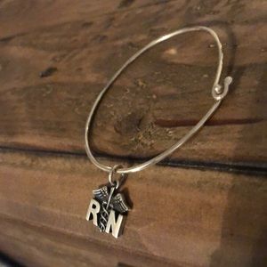 Registered Nurse silver bracelet